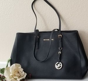 Michael Kors Black Jet Set Tote
